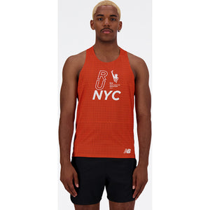 Men's | New Balance NYC Marathon Printed Impact Run Singlet