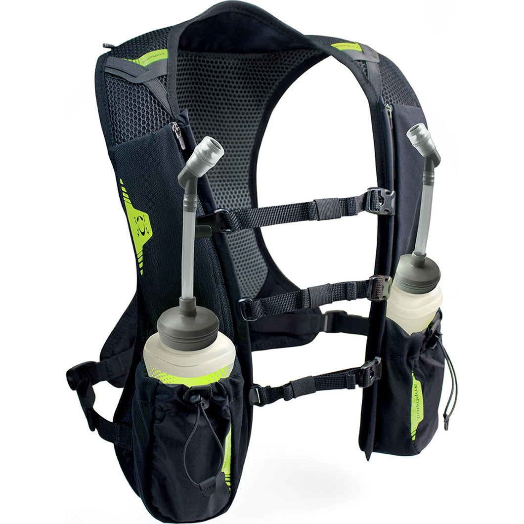 Amphipod PureRun Vest with two 16 oz. Hydratube™ Soft-Tech Flasks