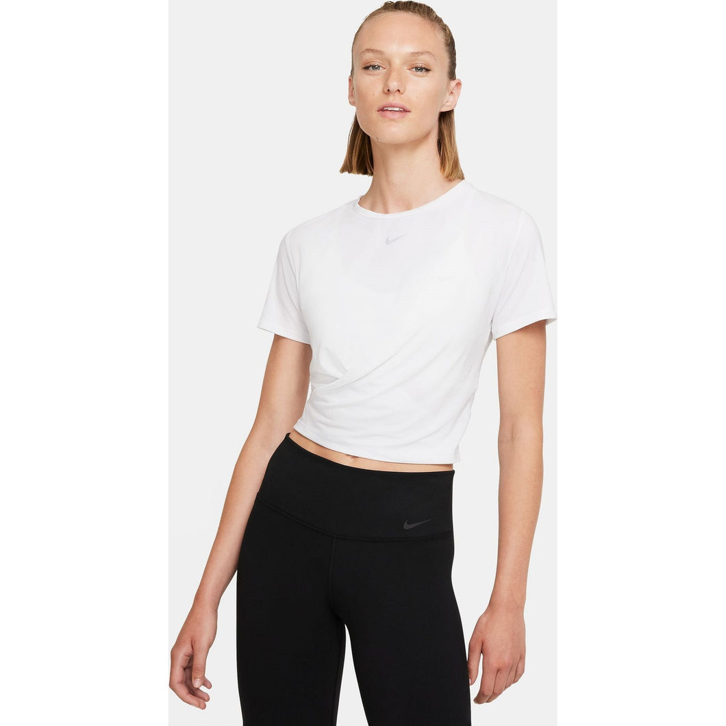 Women's | Nike Dri-FIT One Luxe Twist Cropped Short-Sleeve Top