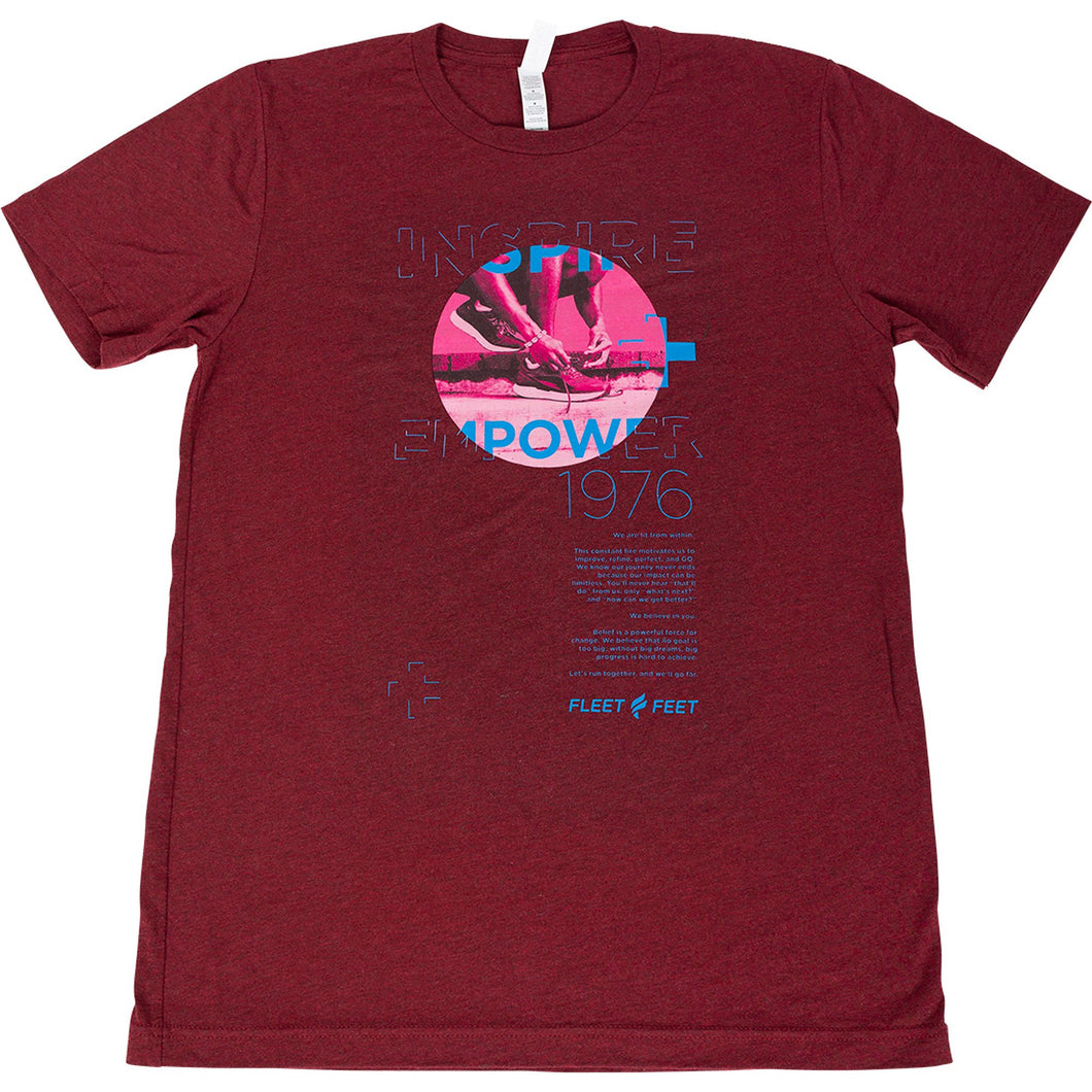 Men's | Fleet Feet 'Inspire + Empower' Short Sleeve Tee - Heritage Collection