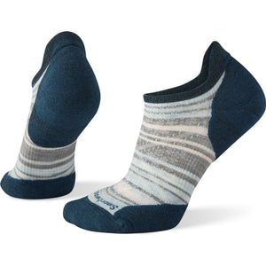 Women's | Smartwool Run Targeted Cushion Striped Low Ankle Socks