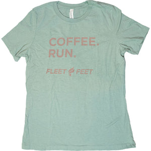 Women's | Fleet Feet 'Coffee Run' Relaxed Fit Short Sleeve - Heritage Collection