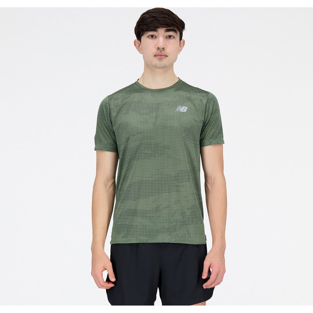 Men's | New Balance Printed Impact Run Short Sleeve