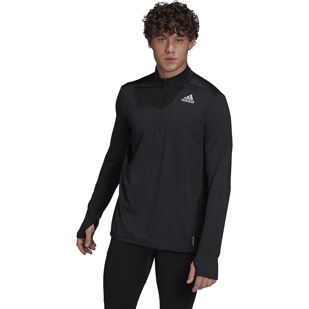 Men's | Adidas Own The Run 1/2 Zip Long Sleeve Tee