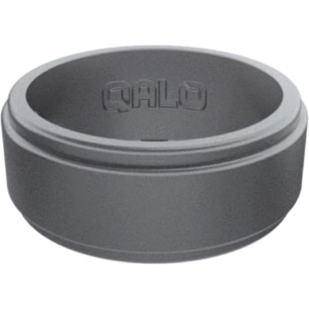 Men's | Qalo Polished Step Edge Silicone Ring