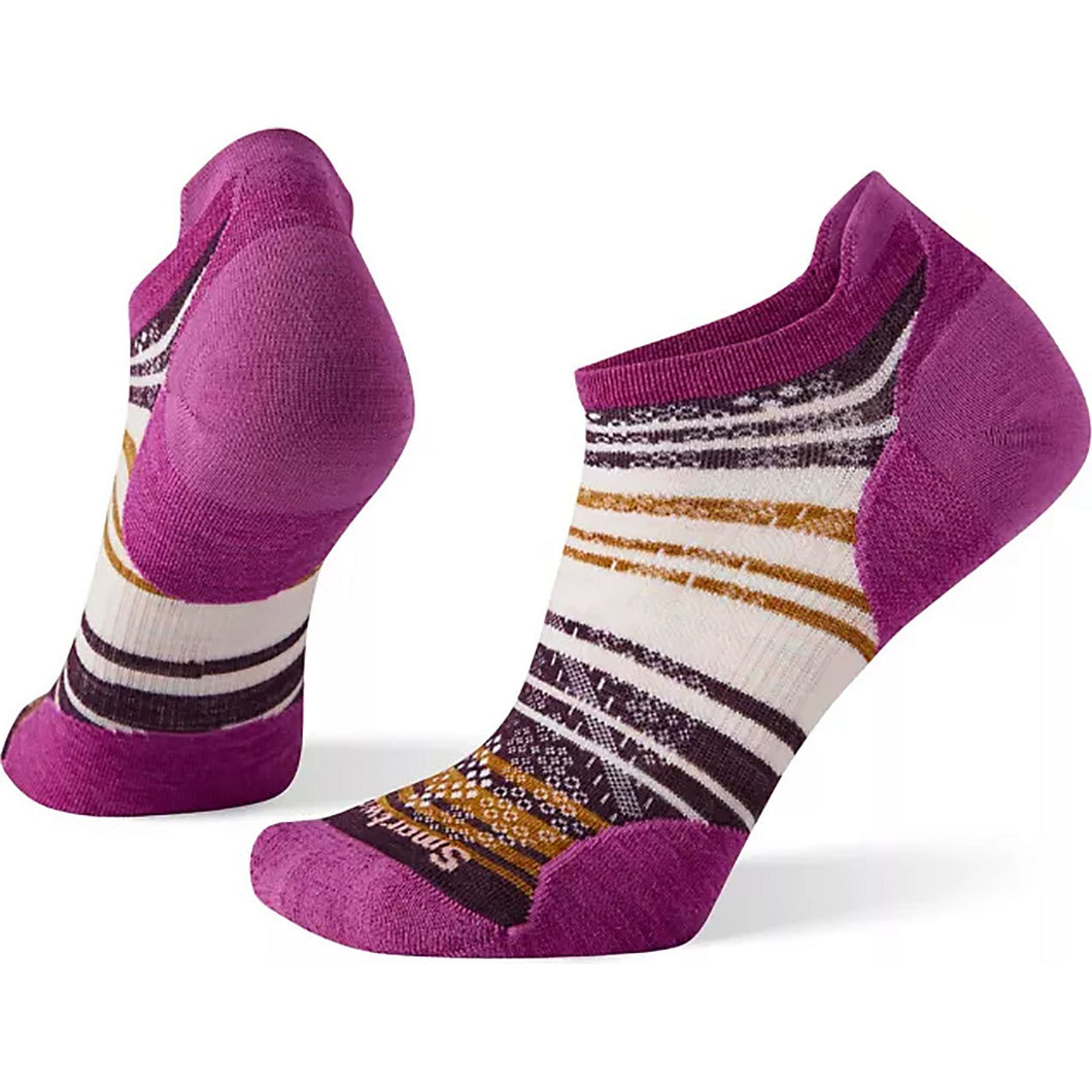 Women's | Smartwool Run Zero Cushion Striped Low Ankle Sock