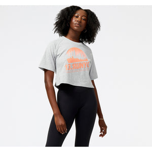 Women's | New Balance Essentials Logo Cropped Tee - United Airlines NYC Half